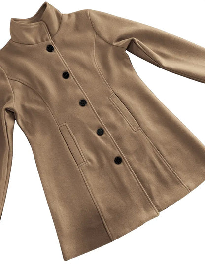 Elegant one-button chic coat