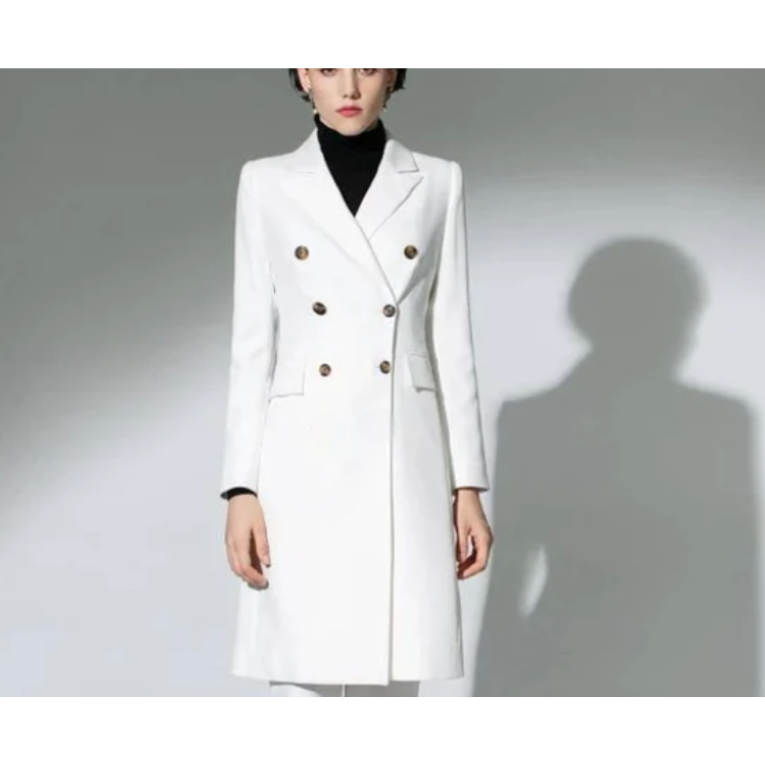 Elegant and Refined Long Winter Coat for Women