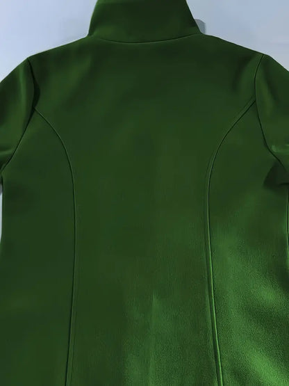 Elegant one-button chic coat